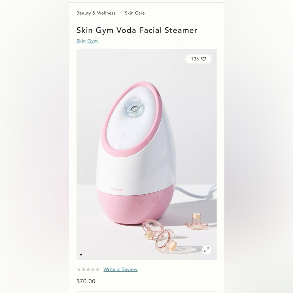 Skin Gym facial steamer - Voda